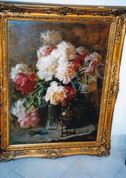  Henczné Deák, Adrienne - Big Flower Still-Life, oil on canvas, Photo: Tamás Kieselbach